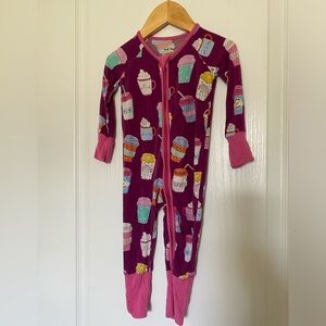 Little Sleepies Purple I Love You A Latte